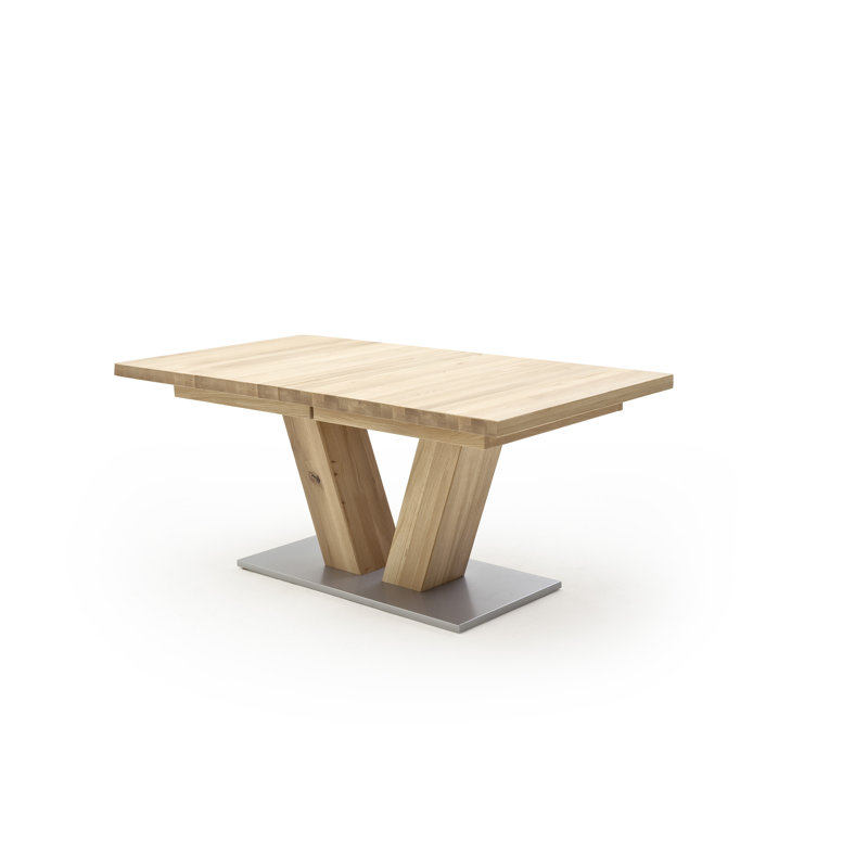 Demarco Oak Solid Wood Dining Table, Oak bianco, 78cm H x 140cm W x 90cm D