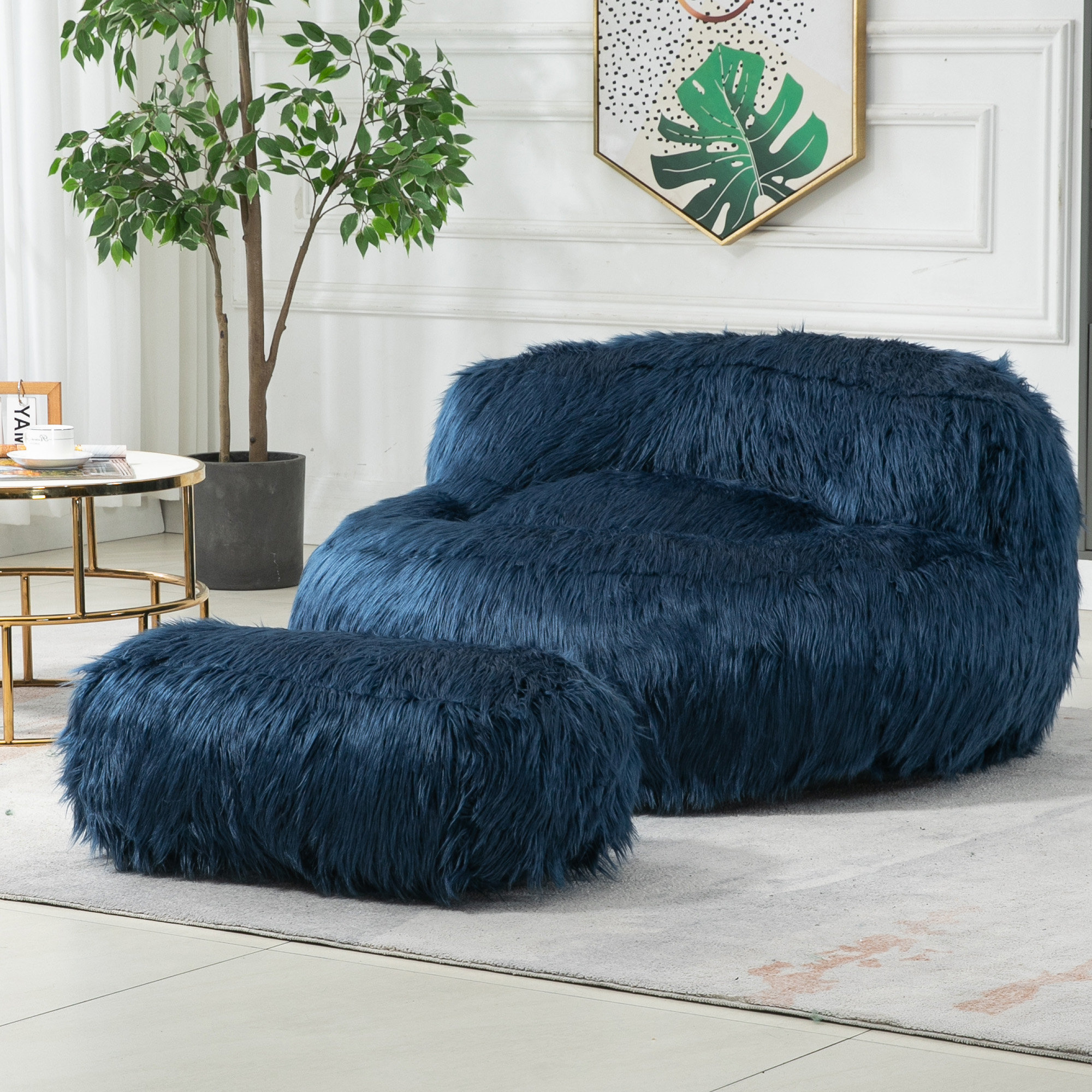 Everly Quinn Moncla Bean Bag Sofa & Reviews | Wayfair