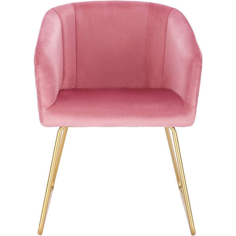Linville Velvet Dining Chair, Pink