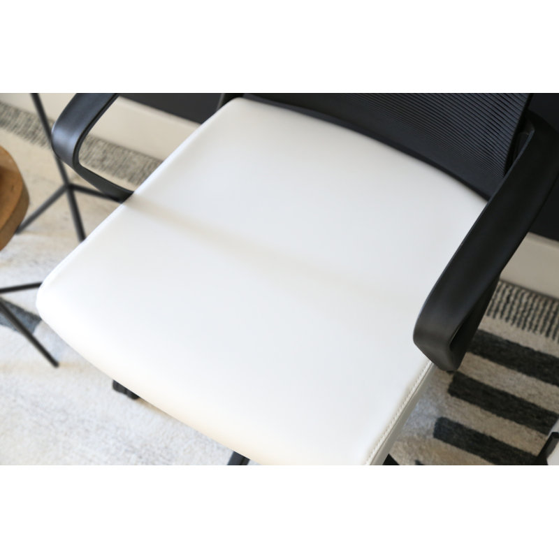 Chaise de travail Doan, Blanc