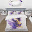 Ensemble de housse de couette mauve et or Splash - Fractals-107148341