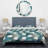 Green Circle Pattern Polyester Geometric Shapes Duvet Cover-667523895