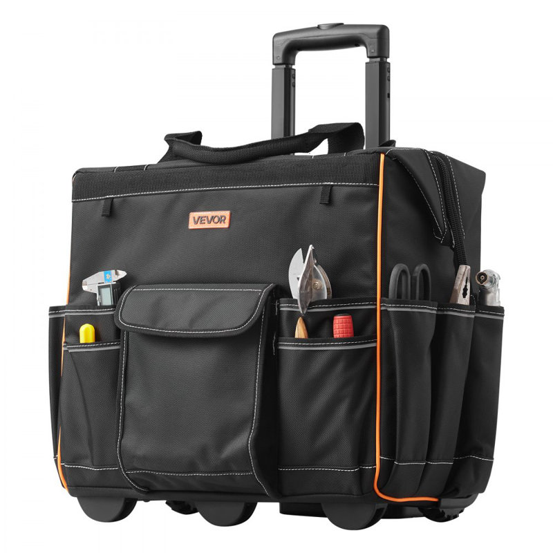 Sac à outils à roulettes avec poignée télescopique à 25 po