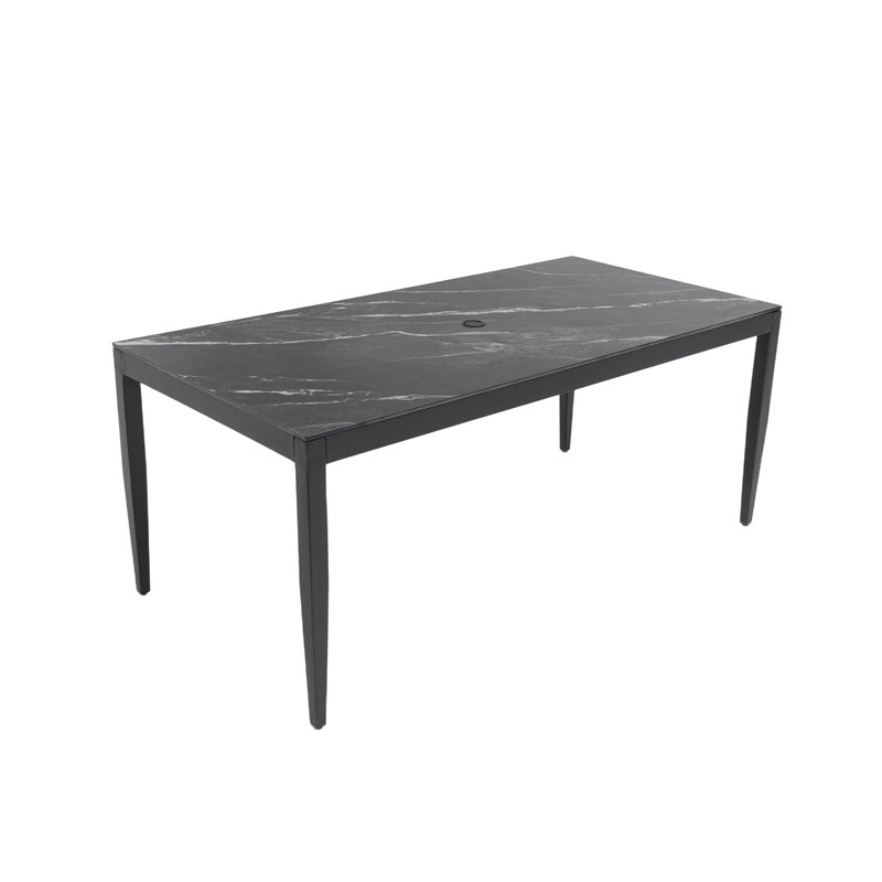 Table de salle à manger Jamari, Noir
