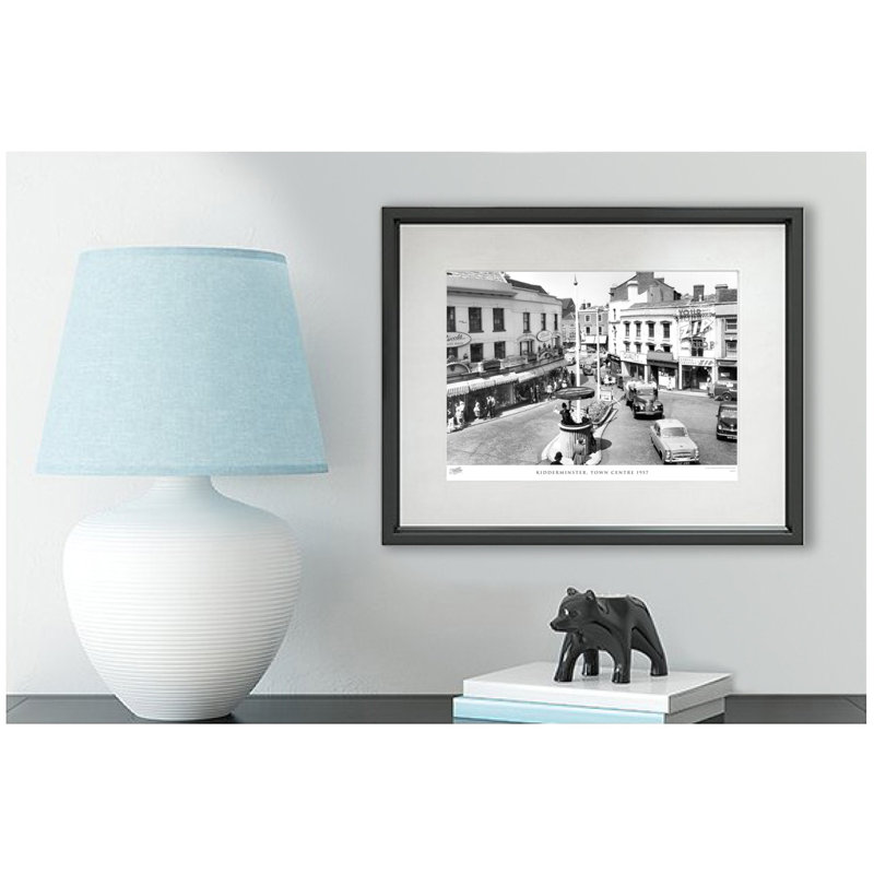 Kidderminster, Town Centre 1957 by Francis Frith - Single Picture Frame Print, 60cm H x 80cm W x 2.3cm D