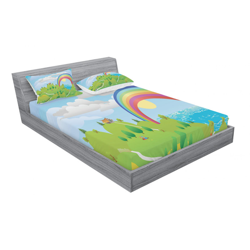 Microfiber Sheet Set, Full Sheet Set with Fitted Sheet