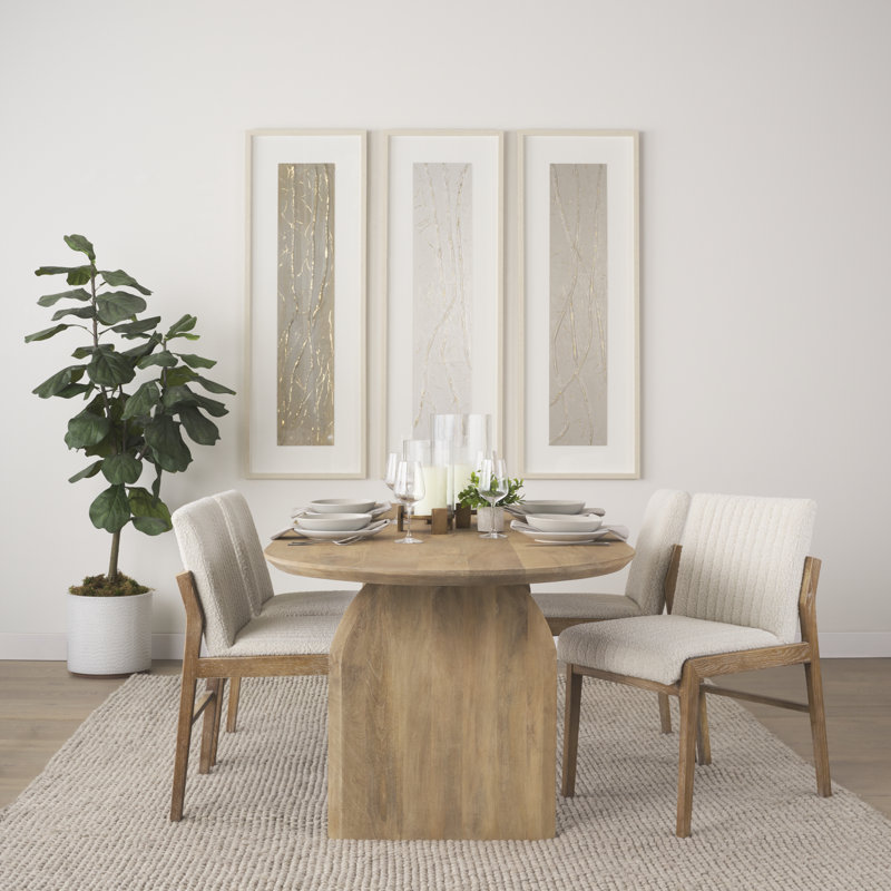Plat de table en métal, H 13,75 po x l 10 po x P 10 po, Or