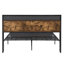Lit très grand lit avec plateforme en métal, tête de lit en bois et station de charge, 2 tiroirs, lumières à DEL, sans sommier, lit plateforme à assemblage rapide, prises de courant, méthode Easy Technique, ensemble de 79,15 po-780499241