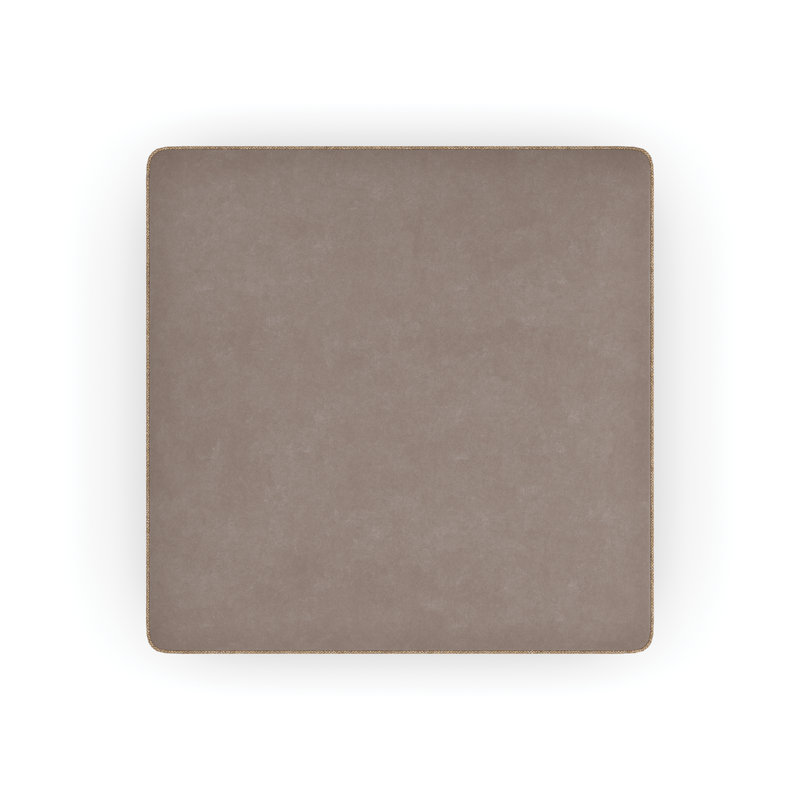 Modern Resort Straight Ottoman, Brown