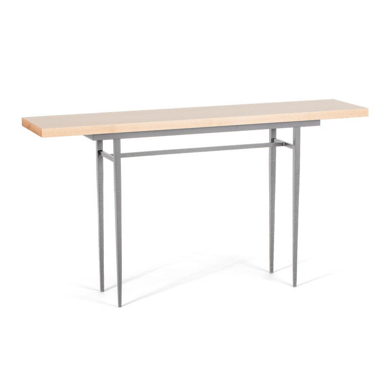 Wick Console Table, Vintage Platinum, 32.1" H x 60" W x 14" D, Natural