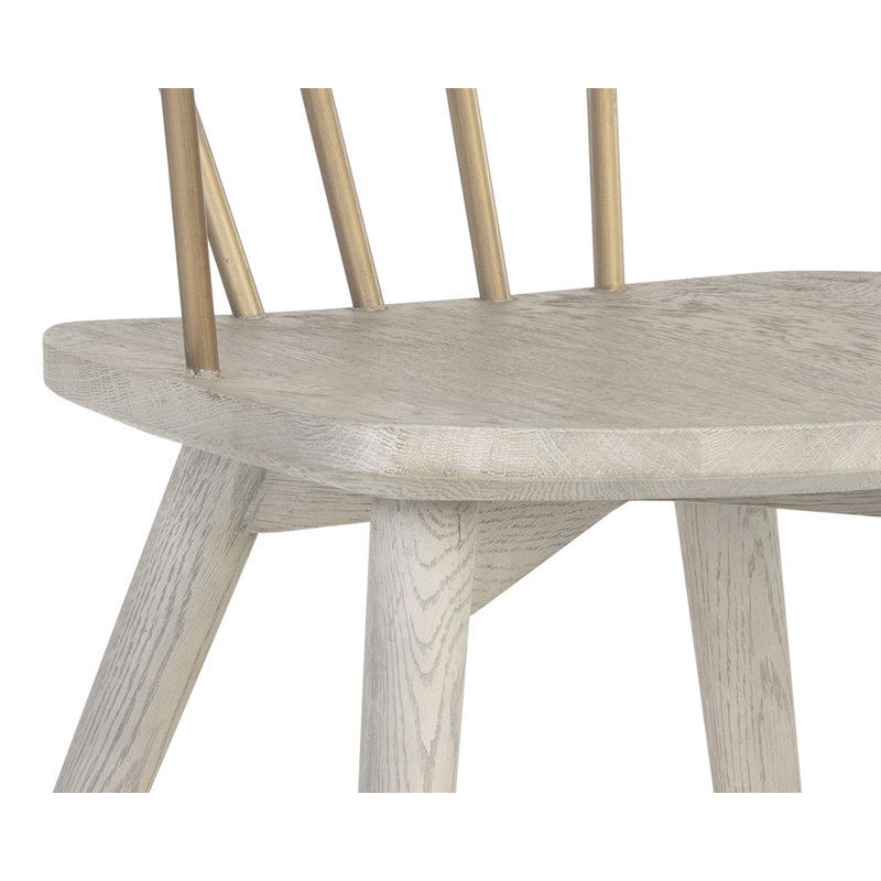 Westport Solid Wood Arm Chair, Gray