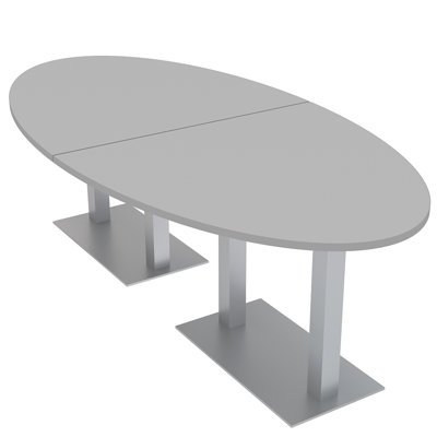 Table de conférence avec bases doubles