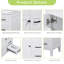 Meuble-lavabo de salle de bain sans lavabo, base d'armoire seulement, armoire de salle de bain avec tiroirs-106632924