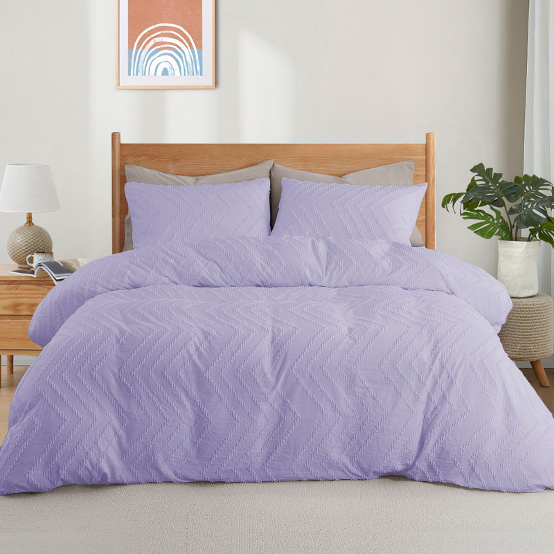 Microfiber Duvet Cover Set, Fawn, Twin Duvet Cover + 2 Standard Pillowcases