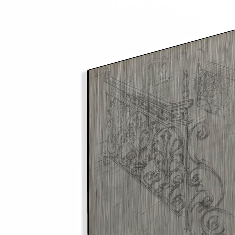 «Iron Railing Design I» par Ethan Harper, H 16 po x l 12 po