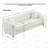 Oversized Chenille Sofa,Luxury 3+3 Seater Deep Couch,Modern Tufted Couch, Gold Metal Legs Sofa for Living Room, Bedroom, Apartment-434672728