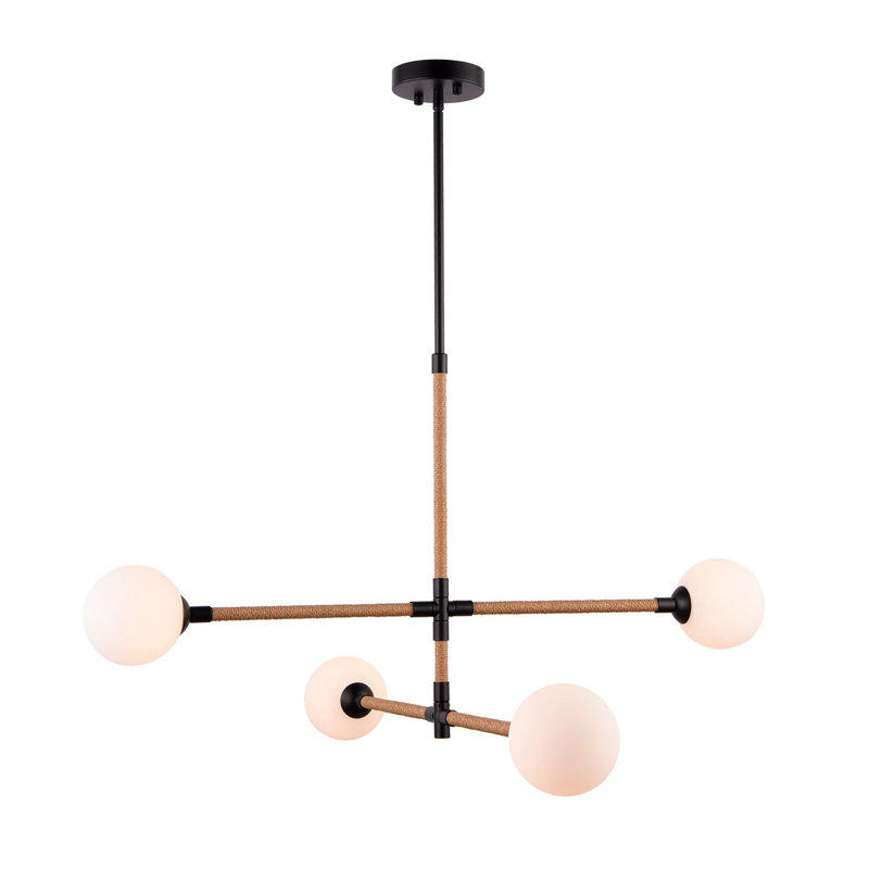 Capilano - Chandelier - 4-Light - Black