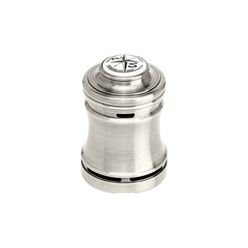Traditional Single Port Air Gap, Satin Chrome