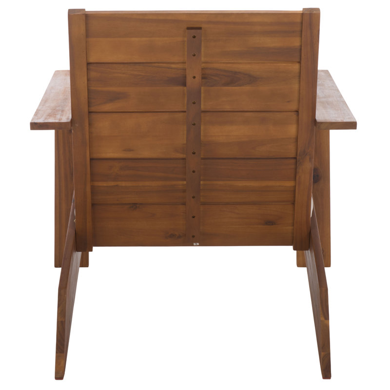 Chaise Adirondack Nalia, Brun teck / crème