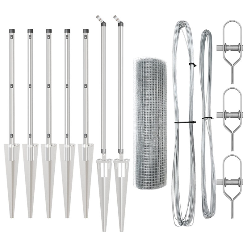 50 cm H x 1000 cm W Steel Fencing Kits Fencing