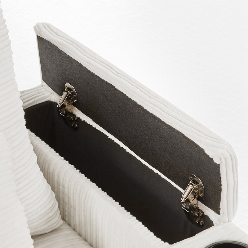 Canapé avec causeuse 72,7 po avec repose-pieds, Beige