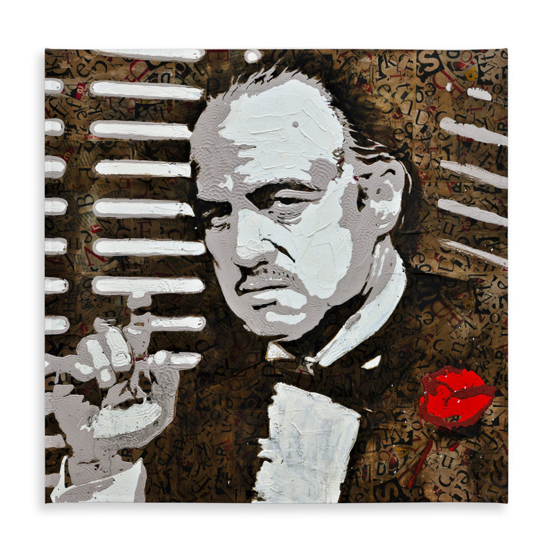 Black and White The Godfather Tablecloth | Bedroom Pop Art Decor