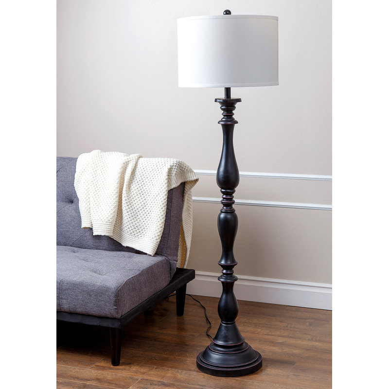 Artelia 61'' Espresso Traditional Floor Lamp