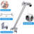 10" Square Showerhead - Stainless Steel, Hygienic Design Steel Rainfall Shower Head With Fine Spray-124549427