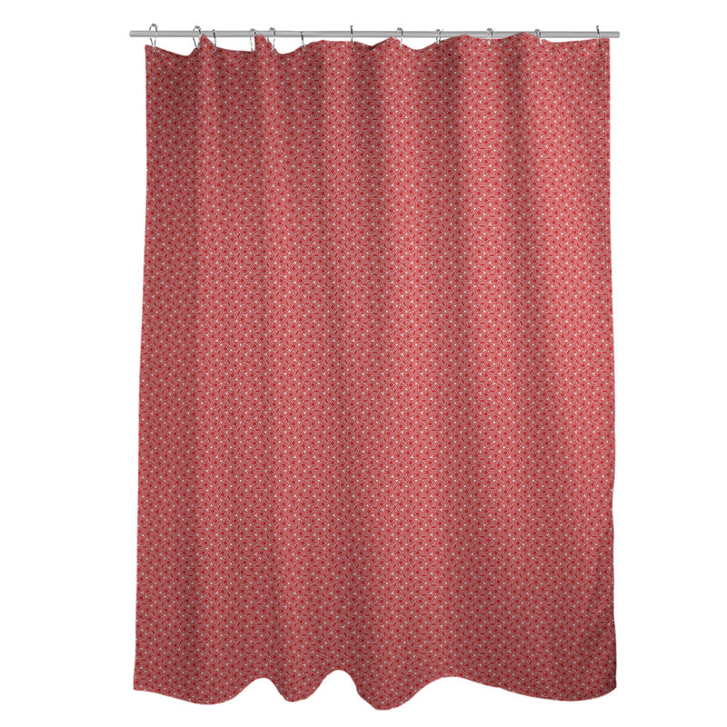 Rideau simple en treillis hexagonal classique, Rouge