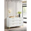 Commode 6 tiroirs Paulk - blanc-2011852294