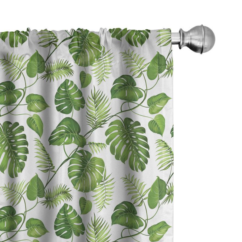 Paire de rideaux semi-transparents avec passe-tringle, l 28 po x L 95 po