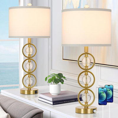 Crystal Bedside Table Lamp
