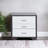 Chic Rectangular Accent Table With Multiple Drawers