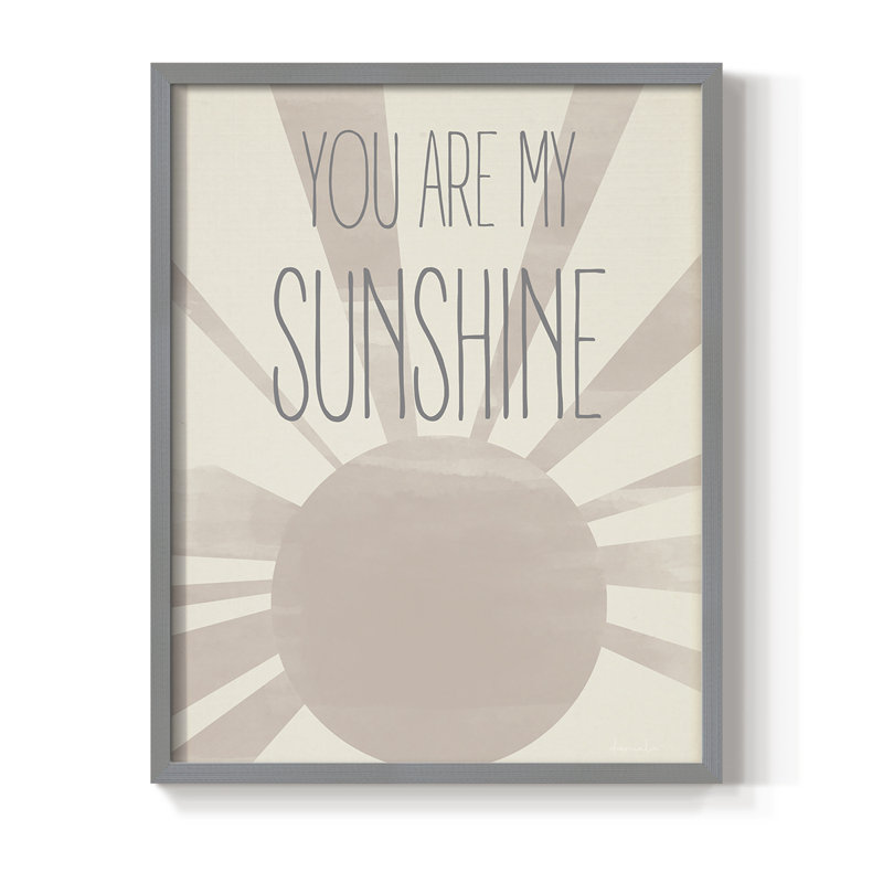 Sunshine Framed Print - Solid Wood, 11" H x 9" W