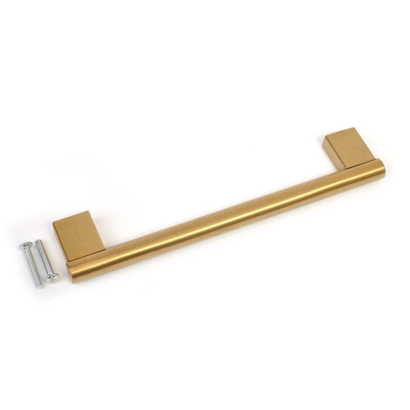 Mayfair Keyhole Bar Handle, Brushed Gold, 16 cm
