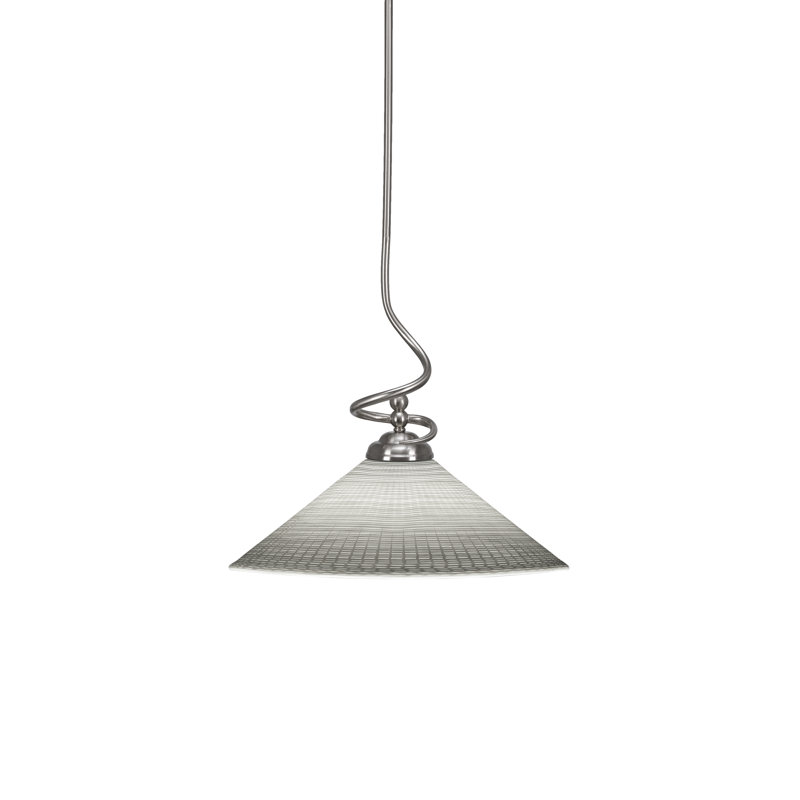 Luminaire suspendu Capri Capri, Nickel brossé, Gris