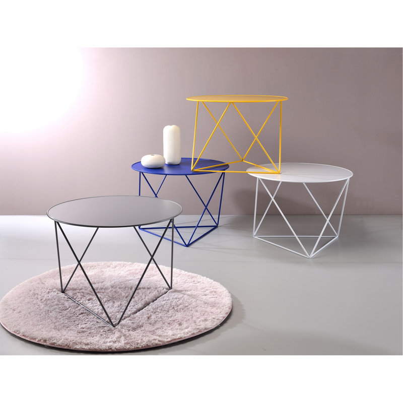 Gray Color Display & Utility Accent Table