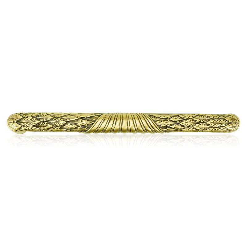5” C TO C NANTUCKET JEWEL PULL FLORENTINE GOLD FINISH