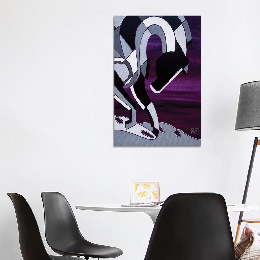 Elegance Of Equus Deep Purple von Barbara Rush - Galerie- GiclÃ©e auf Leinwand