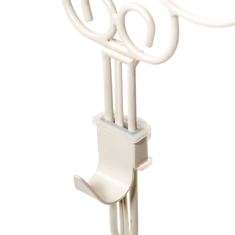 Support à couronne ajustable pour porte - lierre (blanc)