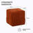 Ottoman Foot Rest Soft And Comfortable Ottoman Square Corduroy Woven Design Sofa Stool (Brown)-1679669932