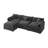112.2" Chenille Upholstered Sofa, Comfy Cloud Couch With Ottoman-1026667658