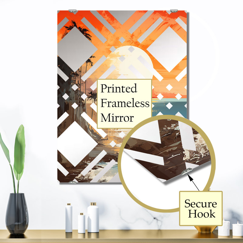 Miroirs muraux Owes - Coastal Minimalisme MIR132958, 32 po x 24 po