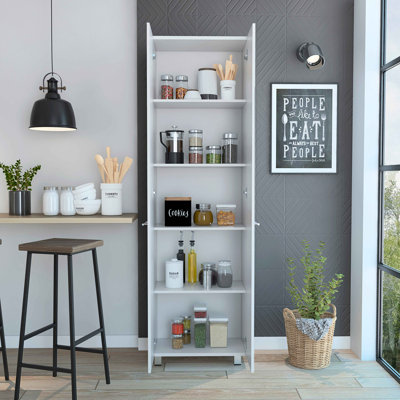 Garde-manger, cinq tablettes intérieures, quatre pieds