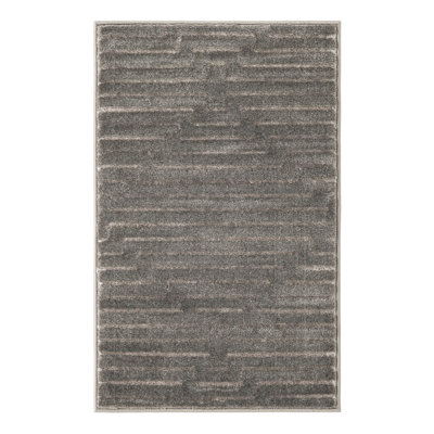 Latitude Run® Mirage Nikica Rug Gray and Silver