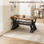 Ensemble de table de cuisine avec 2 bancs rembourrés, ensemble de table de cuisine en forme de Z pour 4, ensemble de 3 tables de salle à manger pour petit espace, cuisine, salle à manger, petit appartement, rétro