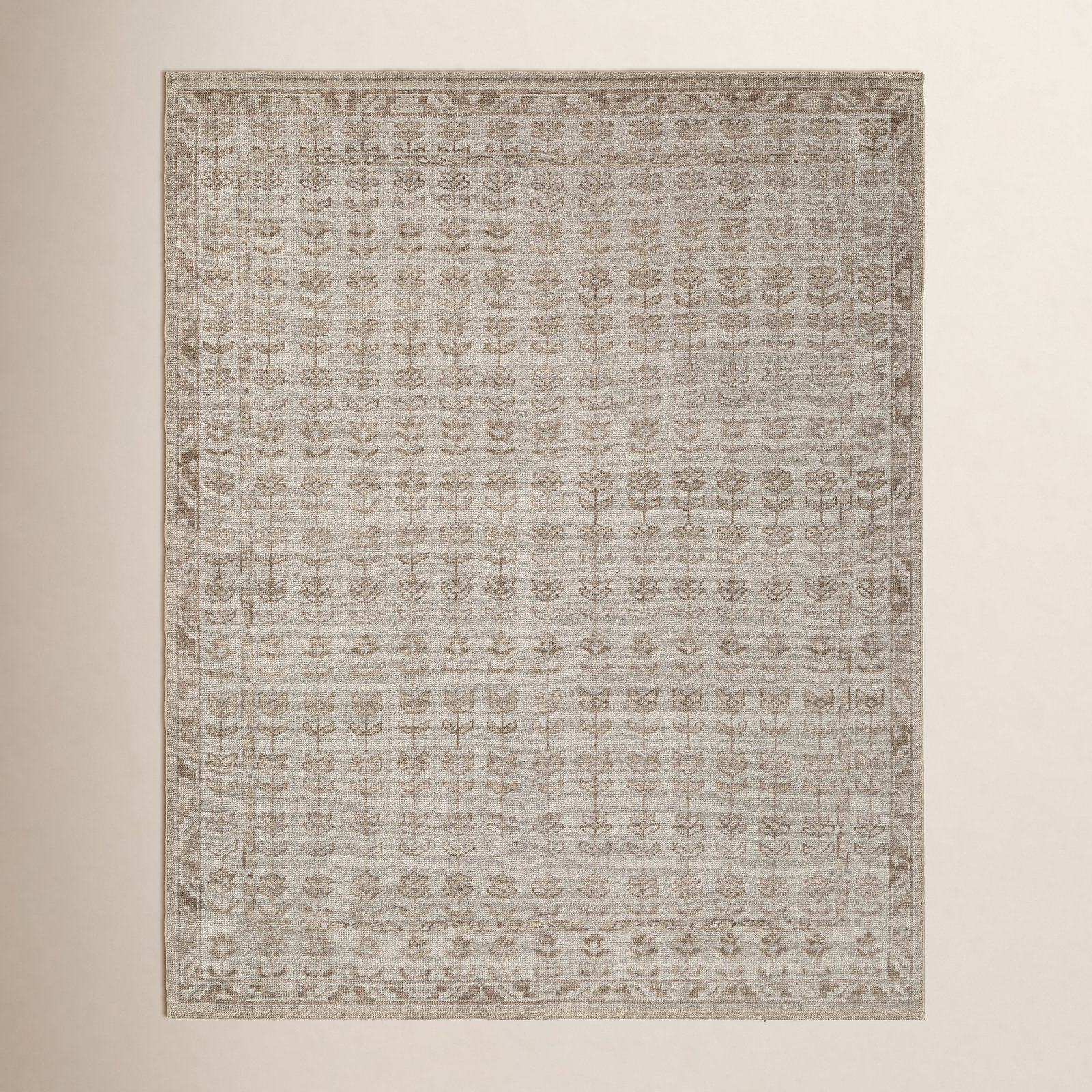 Maeve Hand-Knotted Oriental Wool Rug, Rectangle 5' x 8'