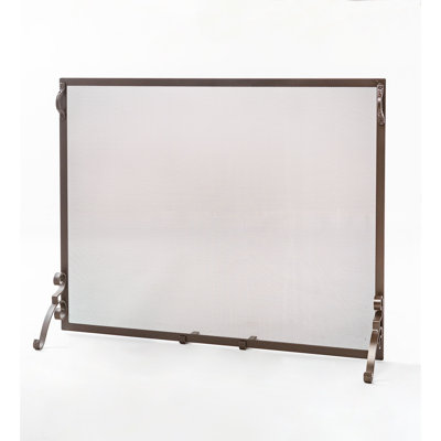 Single Panel Steel Fireplace Screen