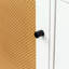 Armoire avec porte en rotin et 3 tiroirs, armoire de plancher avec rangement