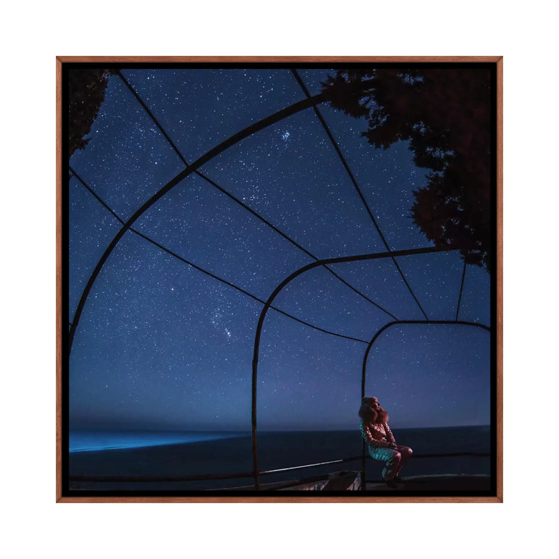 « Crimée Sky » par Hobopeeba-reproduction de photo, H 18 po x l 18 po x 1,5 po, Toile avec cadre en bois brun classique